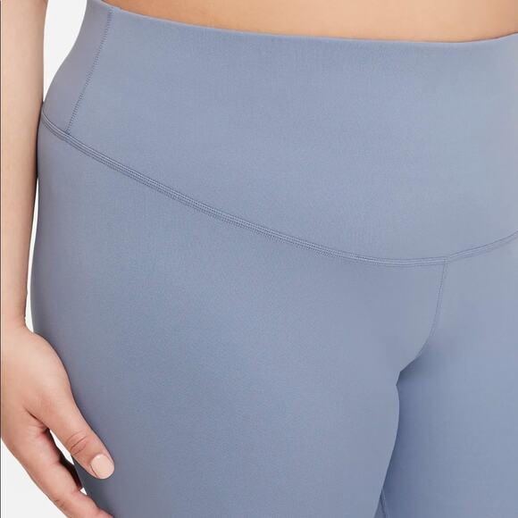 NWT Nike One Plus Size 3/4 Cropped Length Athletic Workout Legging Slate 1X - Picture 3 of 5